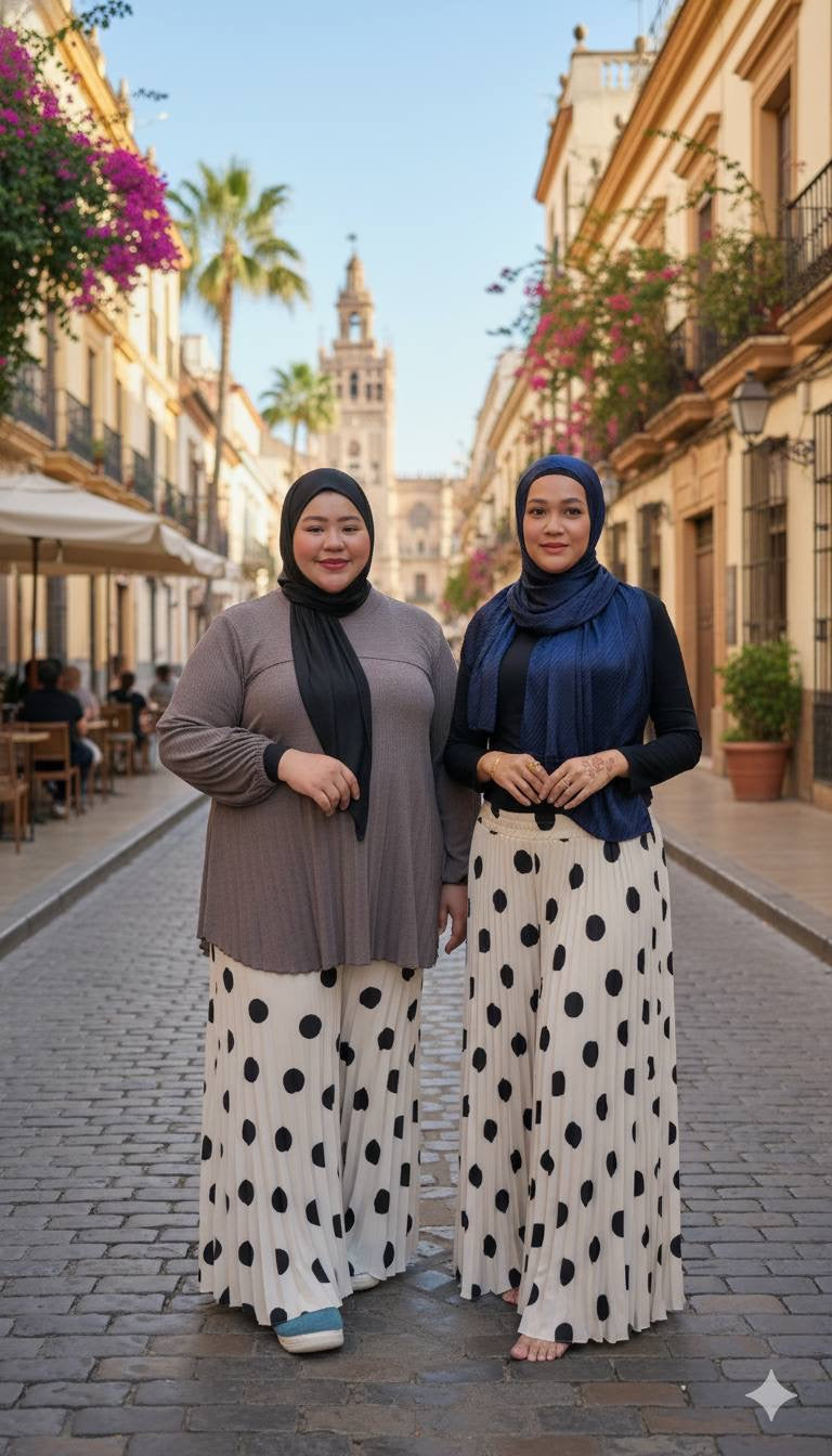 Bonita Pleated Polka Dot Pants