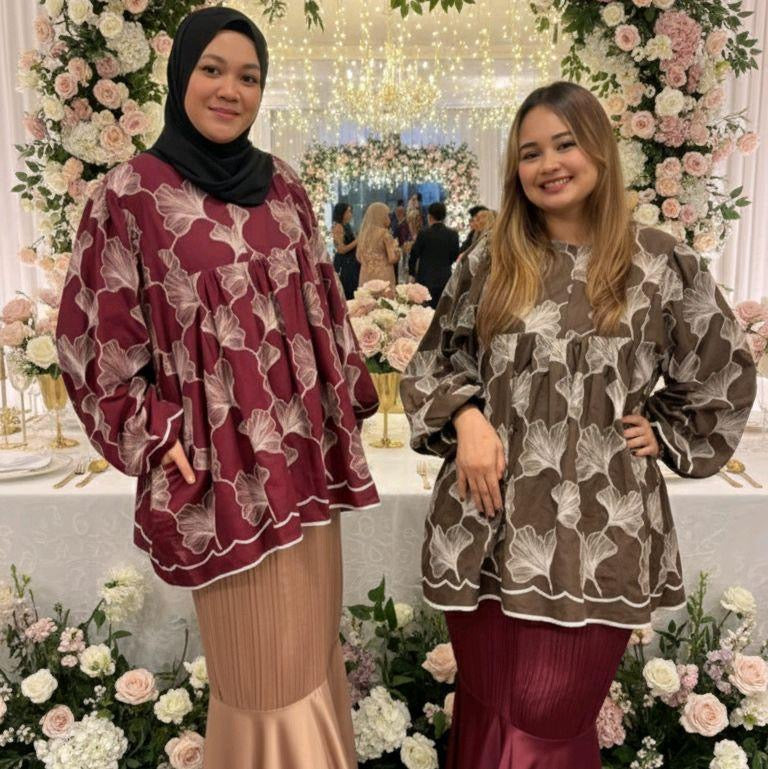 Cahaya Eyelet Babydoll Top