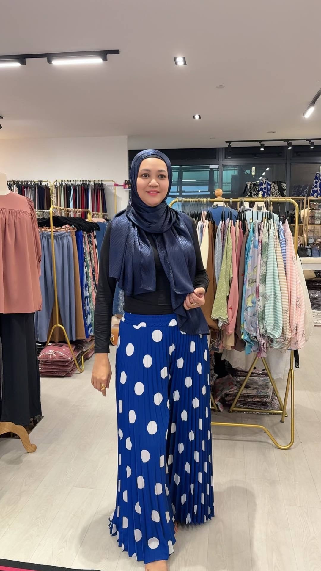 Bonita Pleated Polka Dot Pants