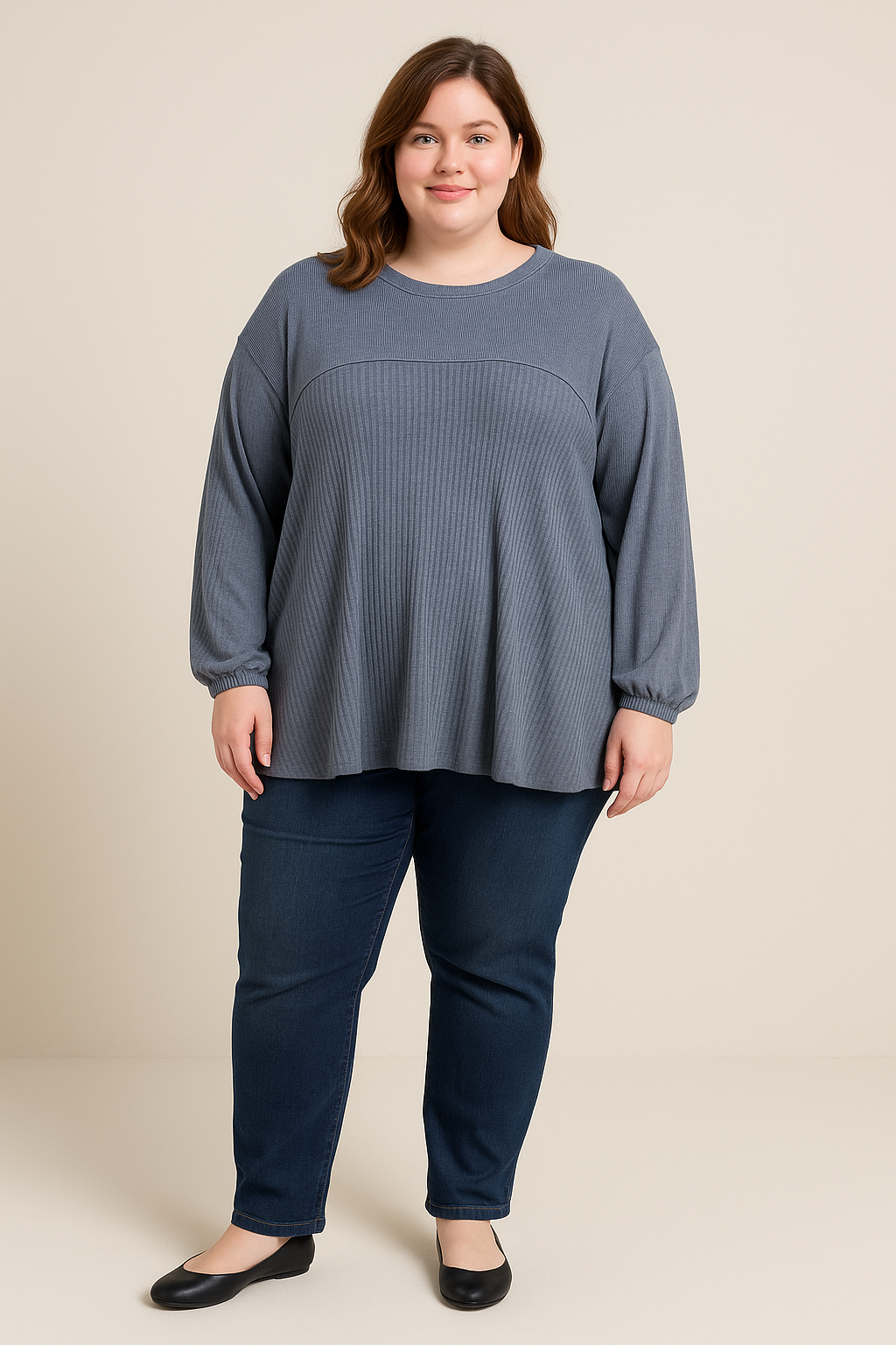 Dazzle Aster Fabric Top Plus Size
