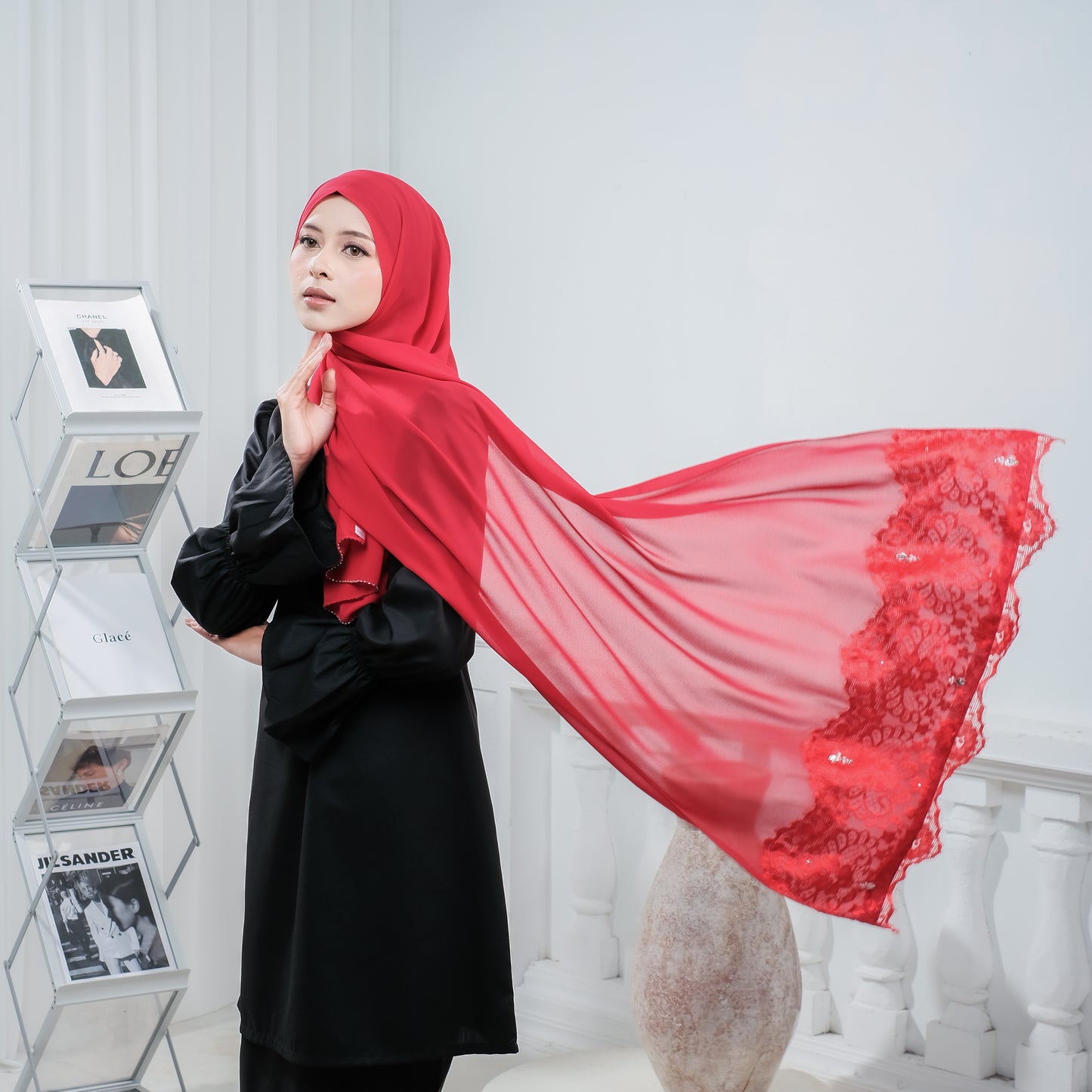 Aliyah Lace Instant Shawl