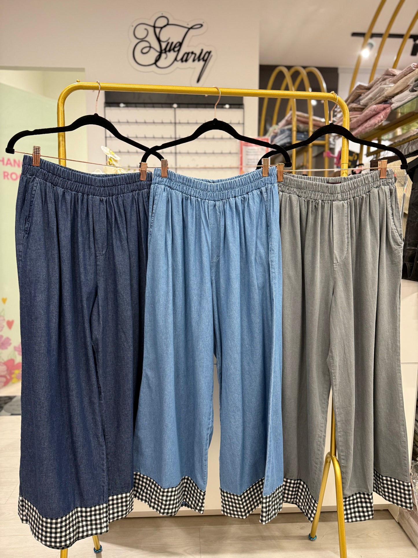 ST Jennifer Checkered Denim