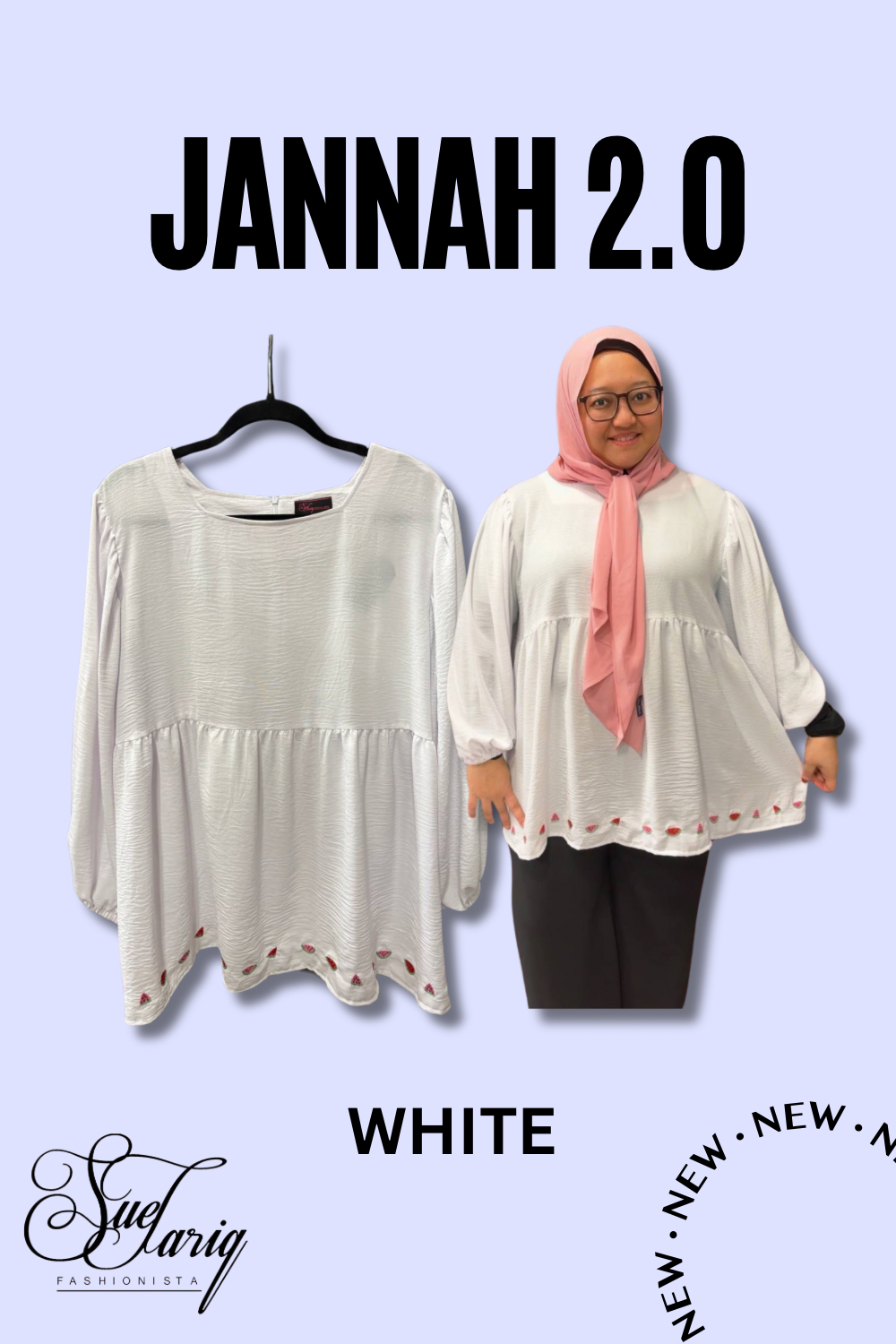 Jannah 2.0 watermelon babydoll top