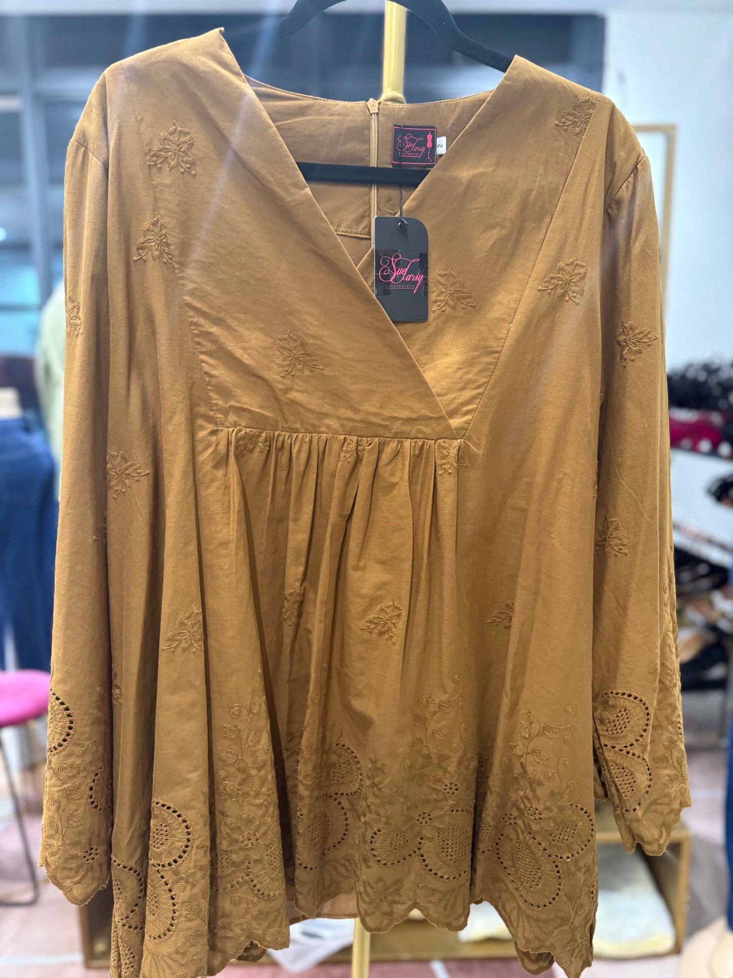 Natalia Eyelet Top