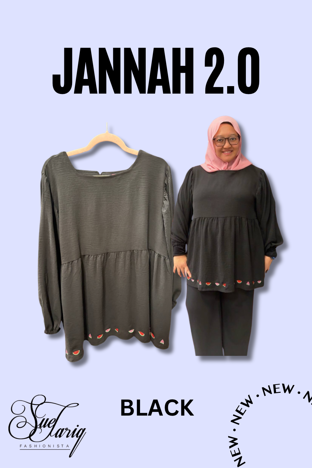 Jannah 2.0 watermelon babydoll top