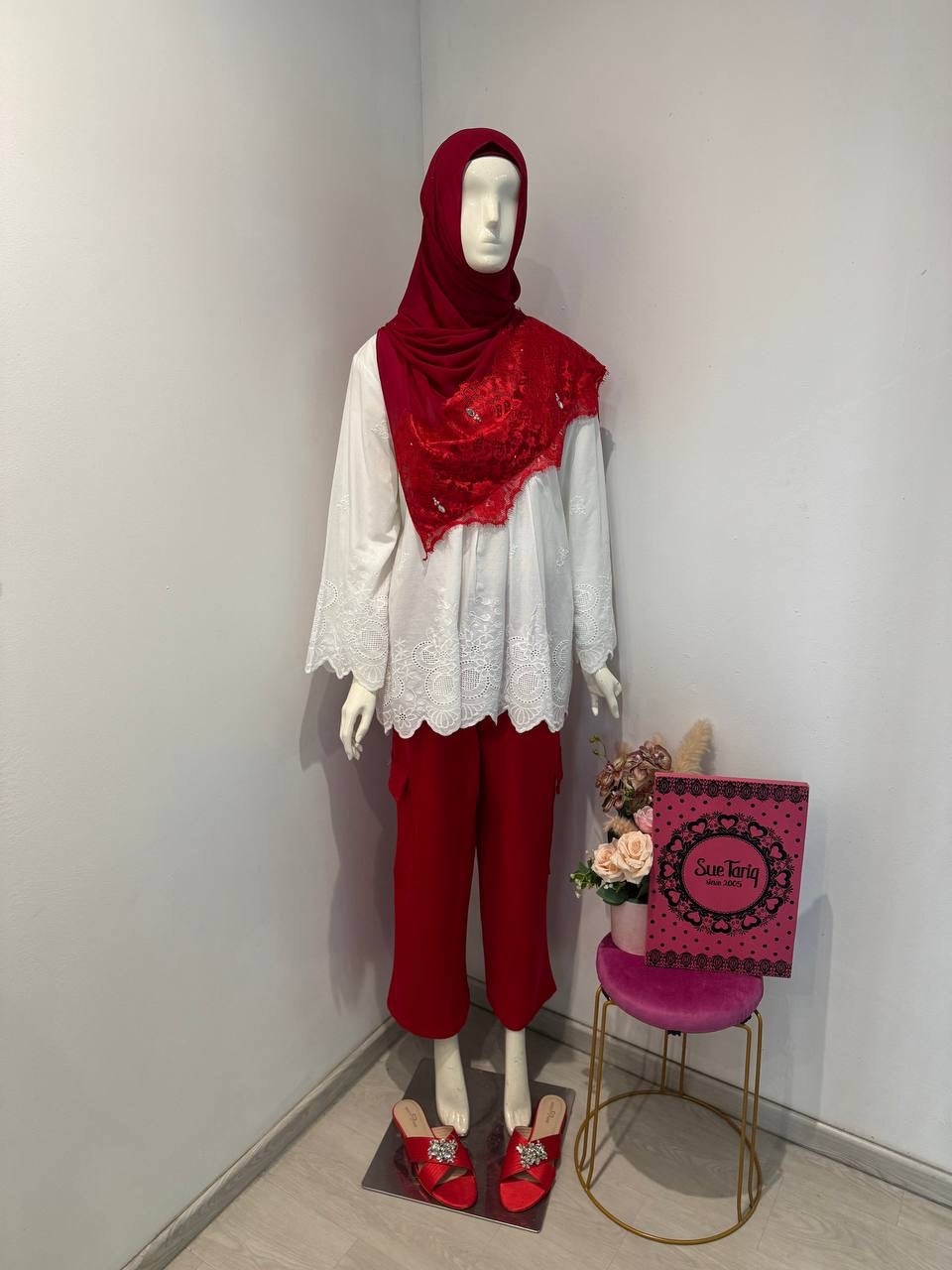 Natalia Eyelet Top