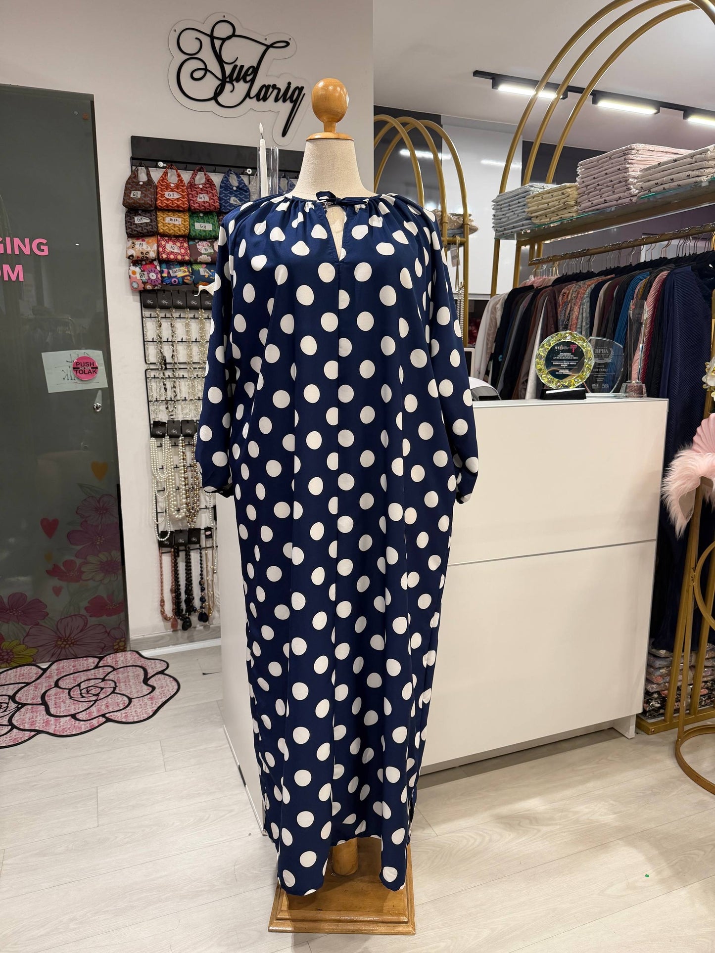 Eloise Polka Dot Raglan Dress