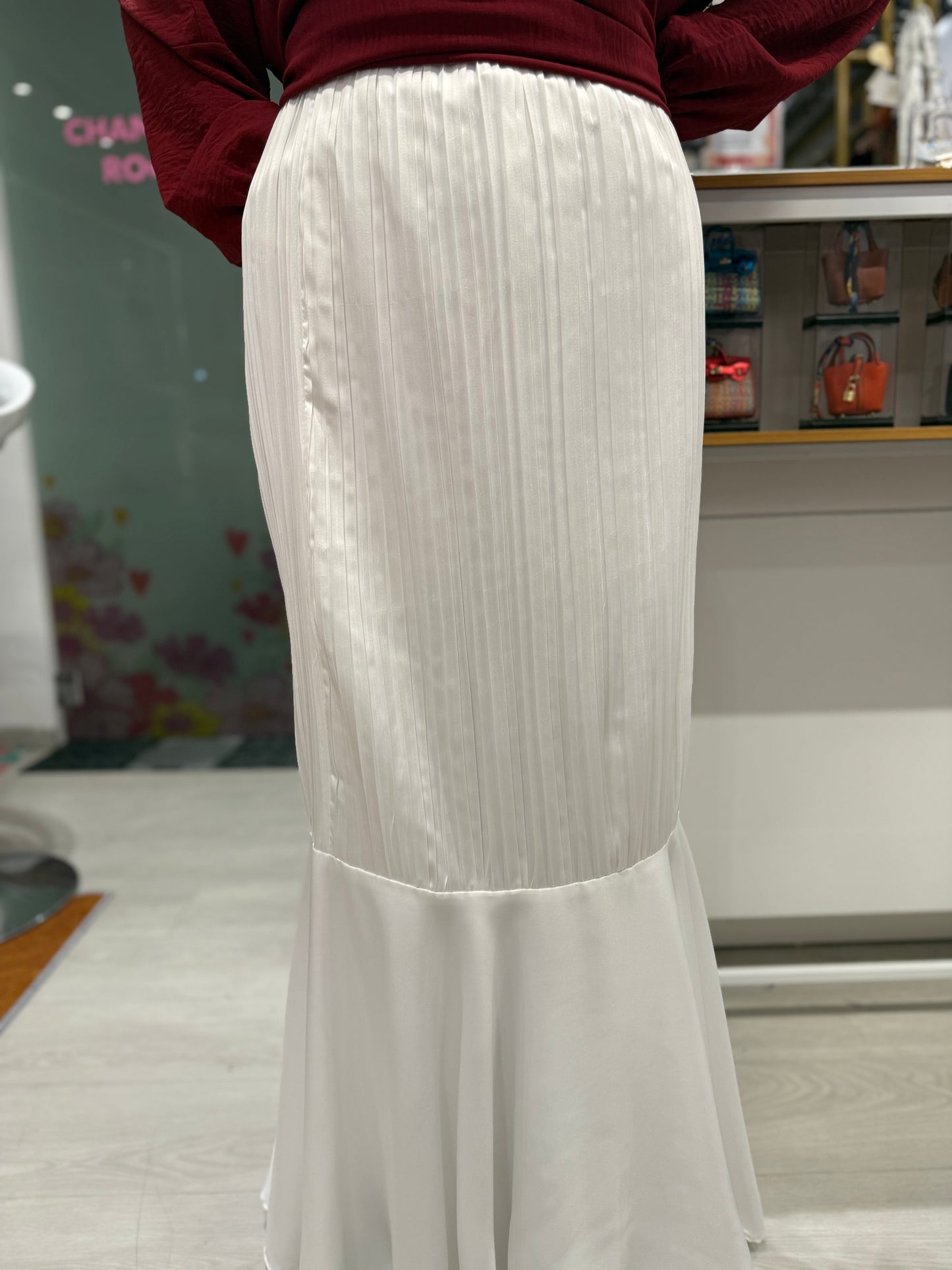 Mermaid Pleated Skirt