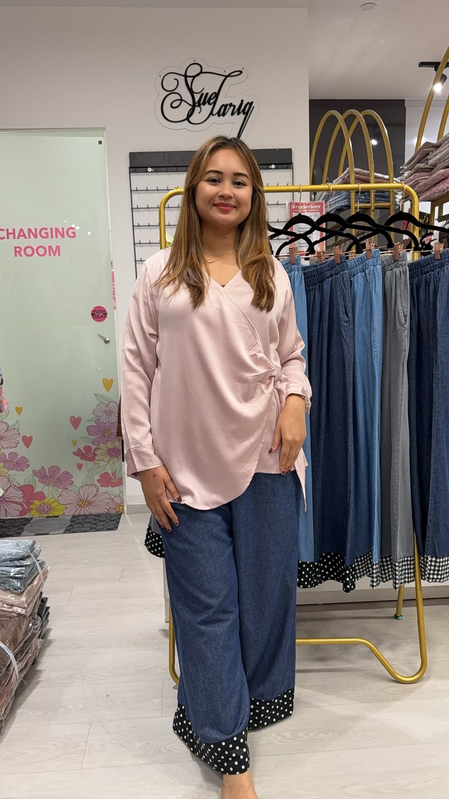 ST Coraline Polka Dot Denim