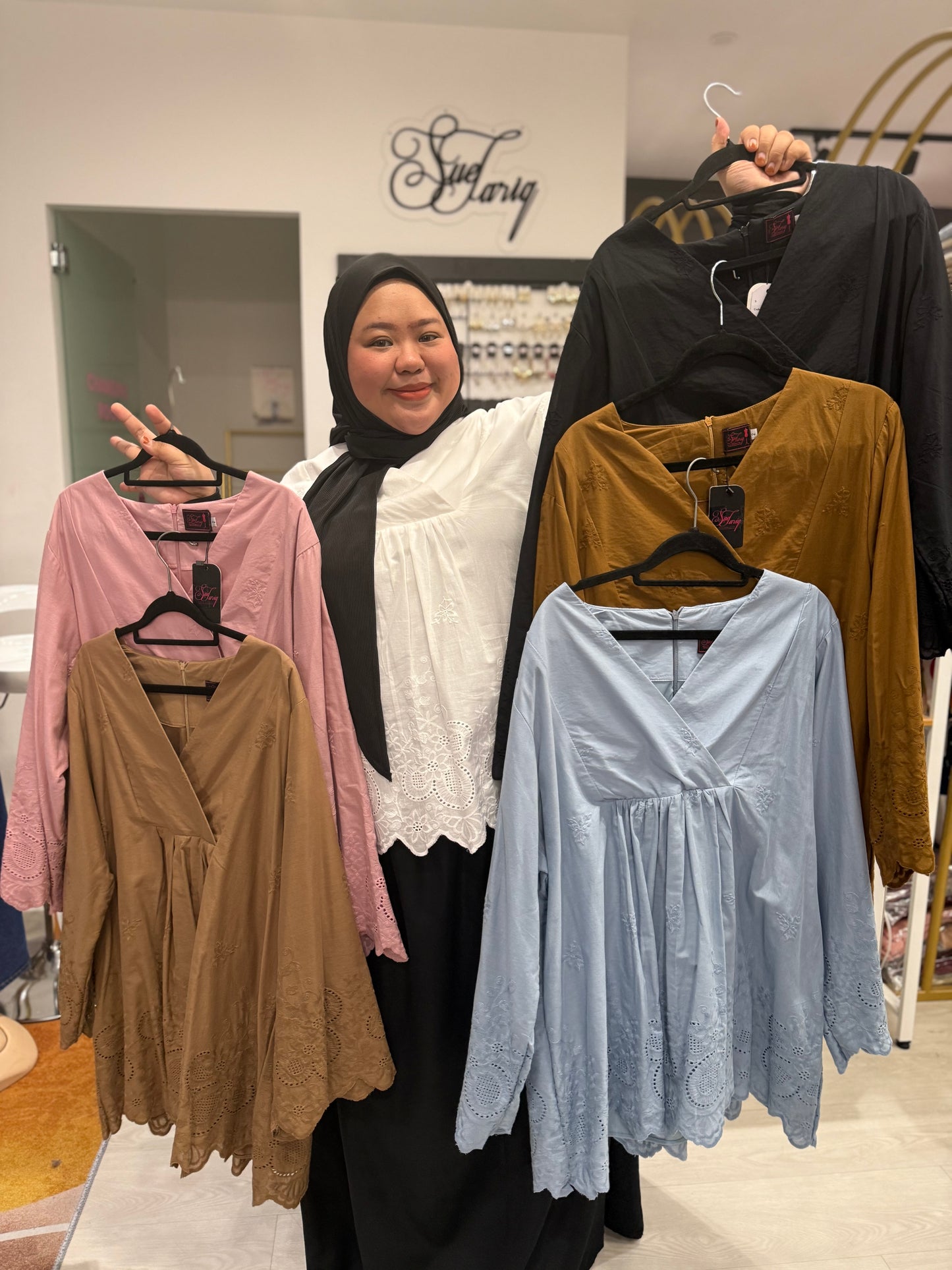 Natalia Eyelet Top