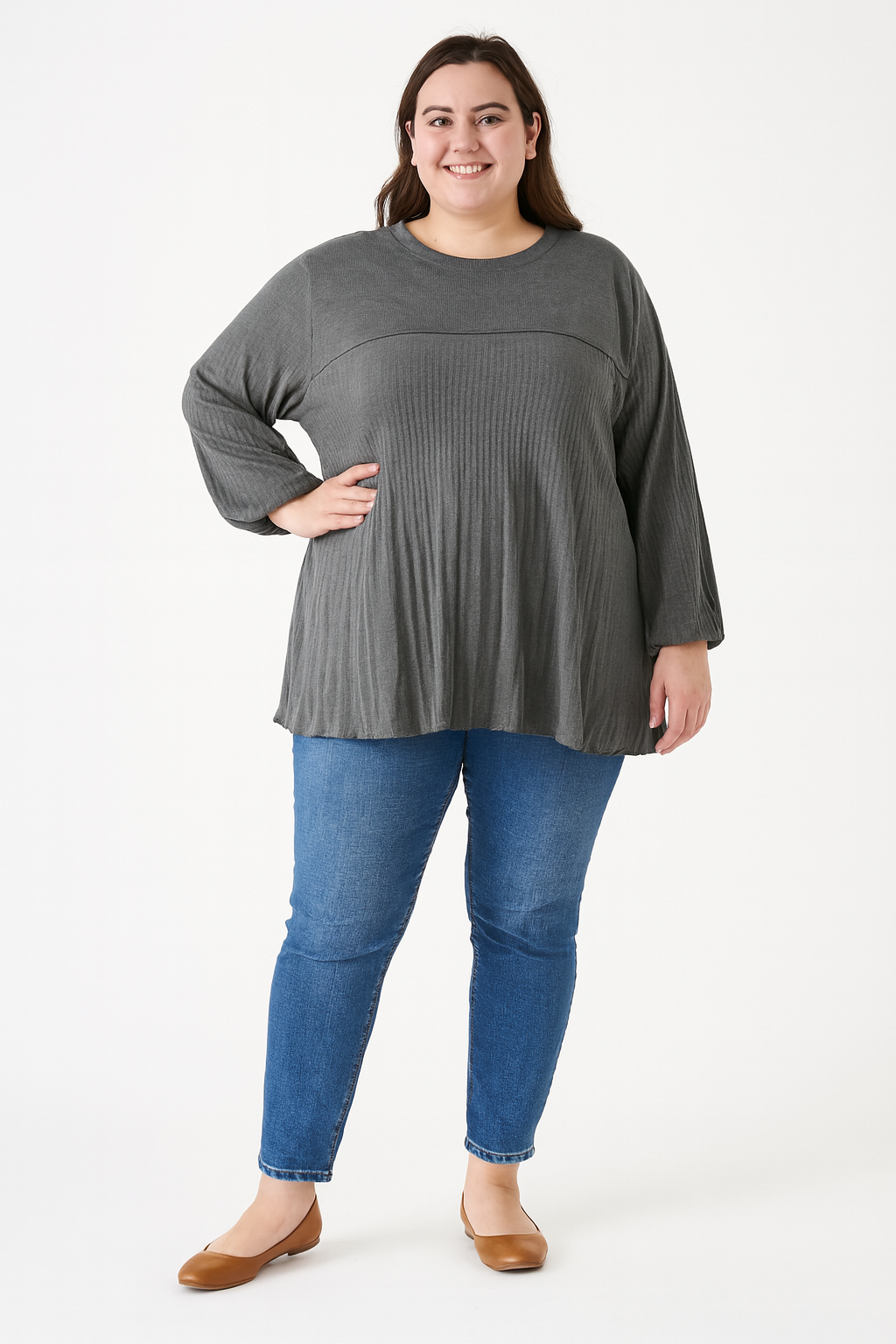 Dazzle Aster Fabric Top Plus Size