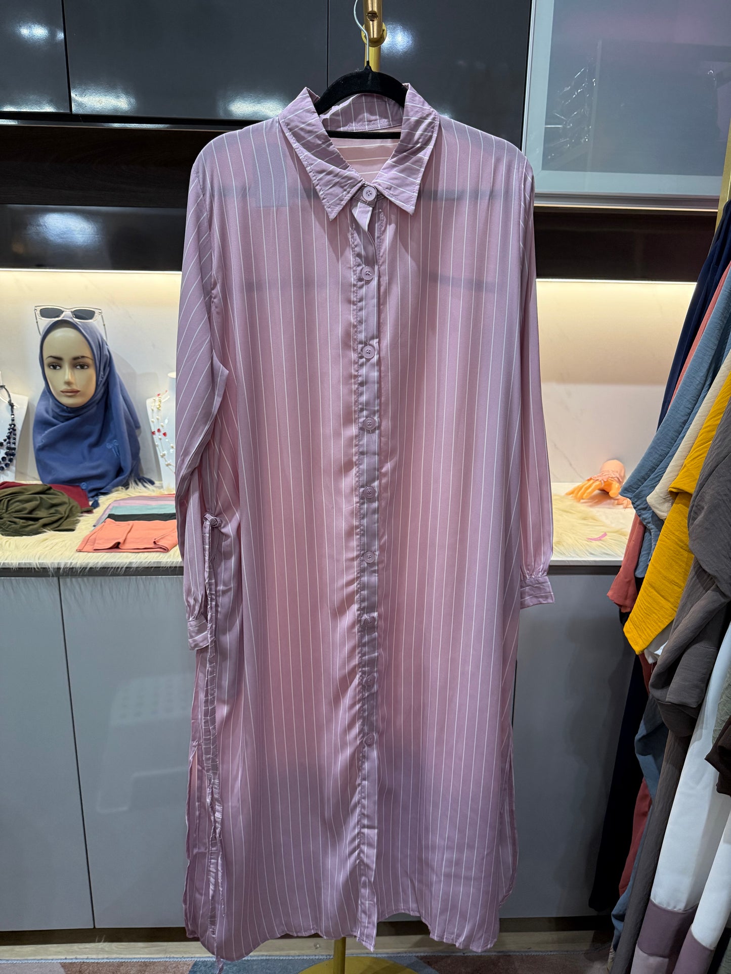 Qistina Stripes Tunic (Cotton Polyester)