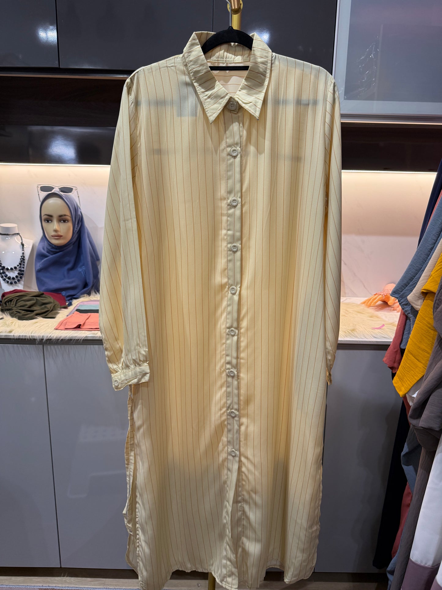 Qistina Stripes Tunic (Cotton Polyester)