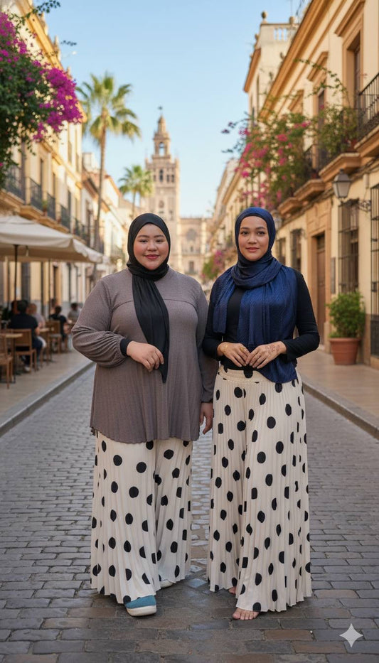 Bonita Pleated Polka Dot Pants