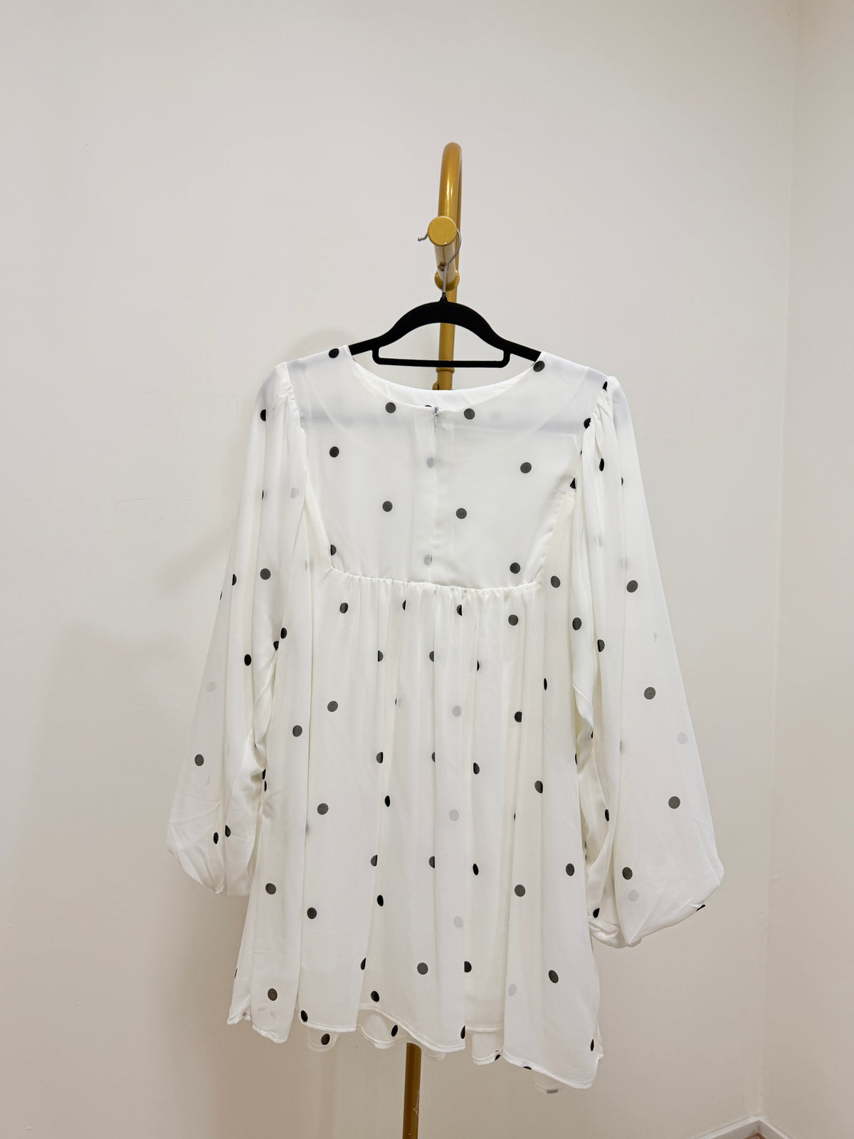 Octivia Polka Dot Babydoll Top