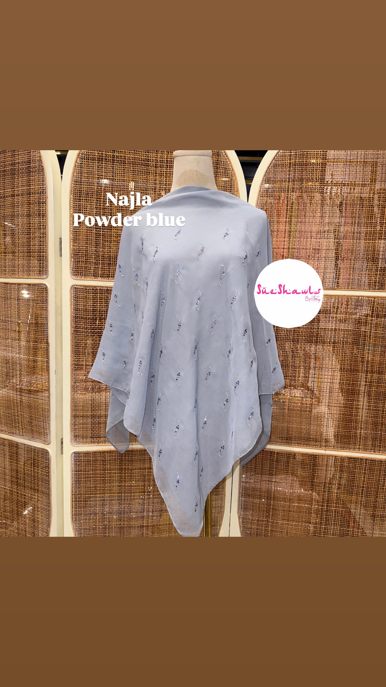 Najla Bawal Bling Wave Cotton Viole