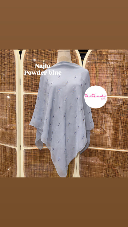 Najla Bawal Bling Wave Cotton Viole