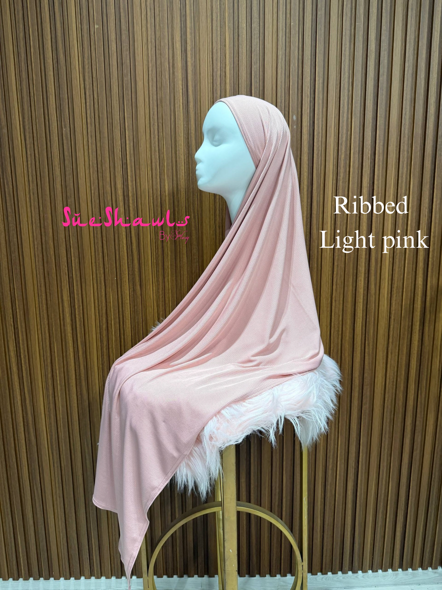 Plain Premium Ribbed Shawl