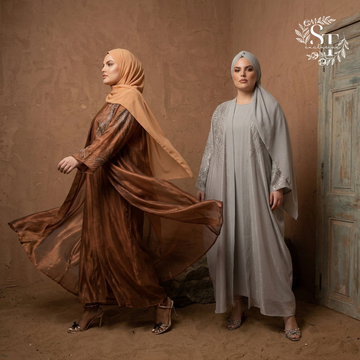 Abaya Alwiyah 2-piece Bling Dubai