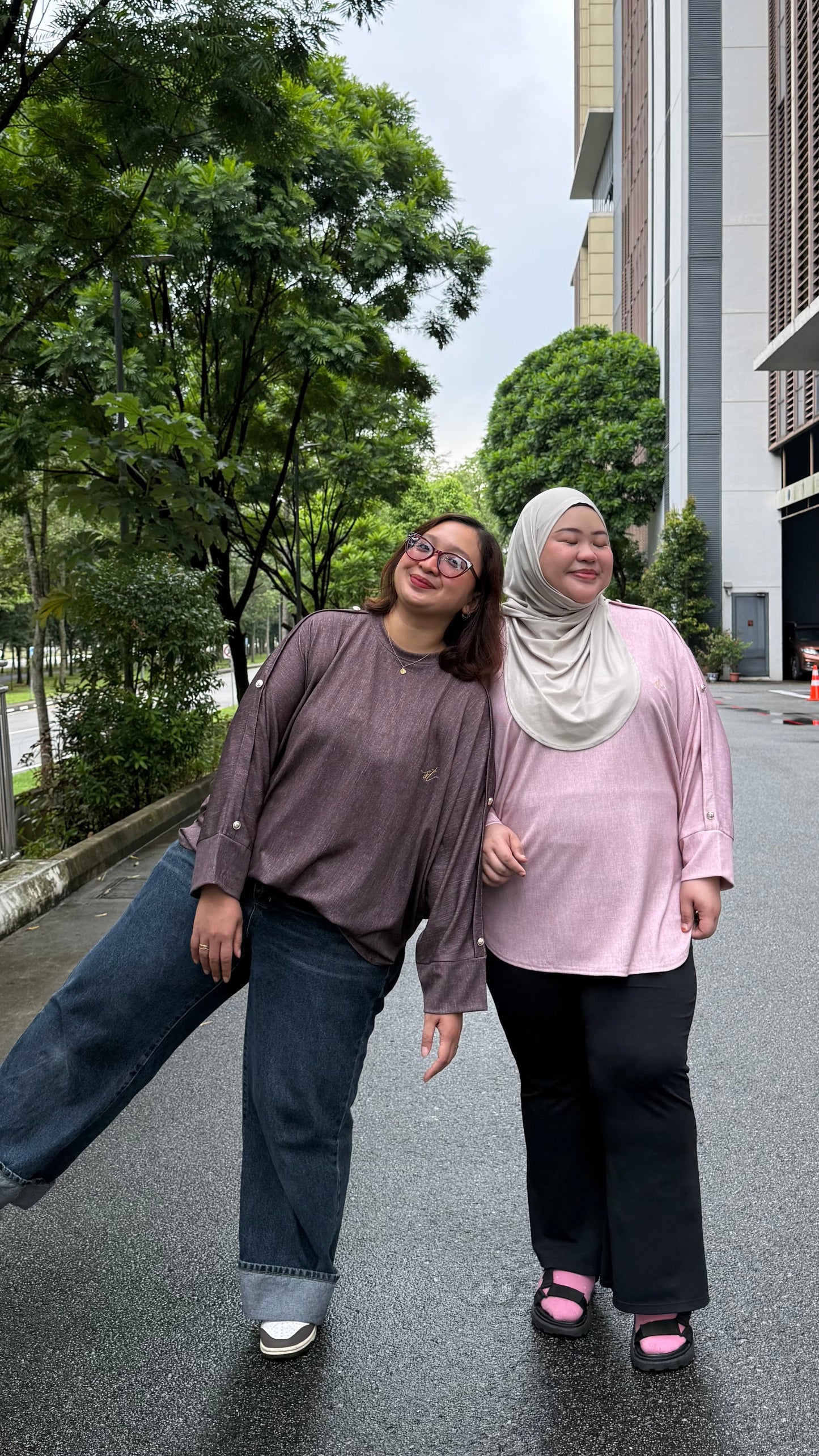 Irene Batwing With Side Buttons