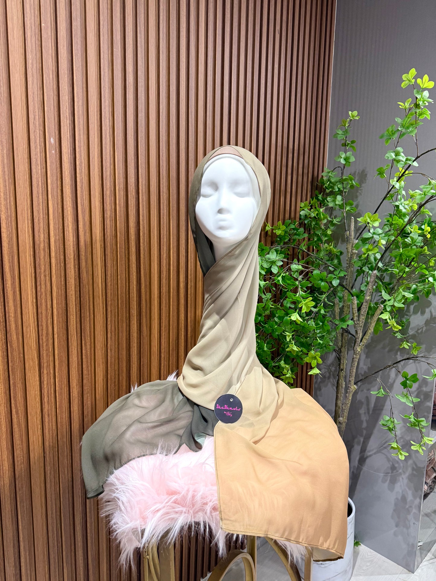 Premium chiffon Ombre Shawl