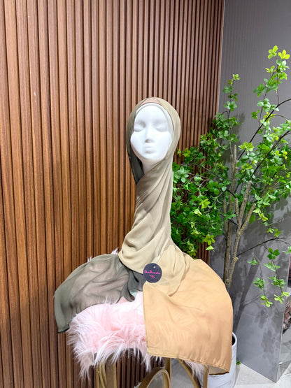 Premium chiffon Ombre Shawl