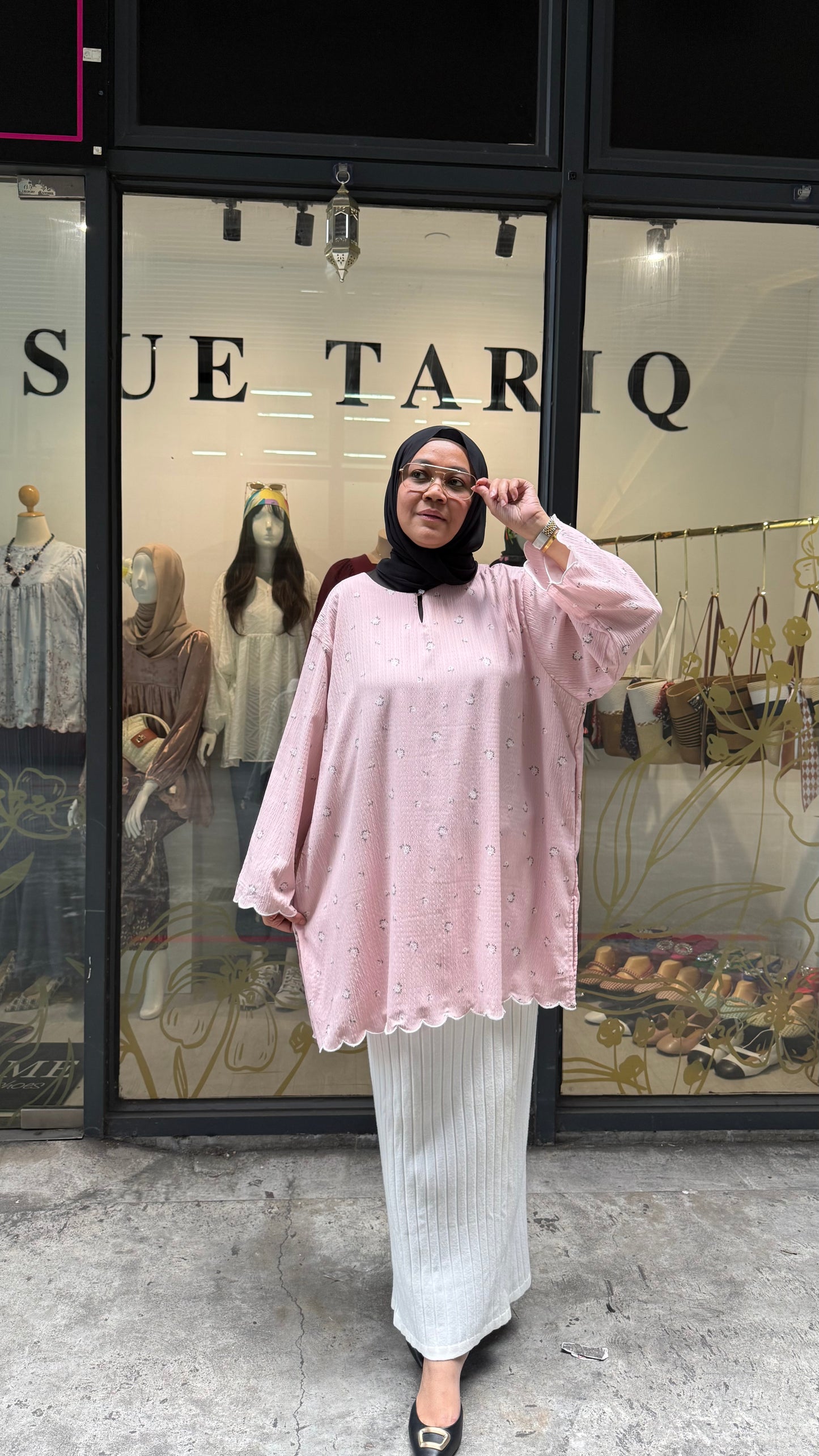 Naomi Printed Tunic Premium Crinkled