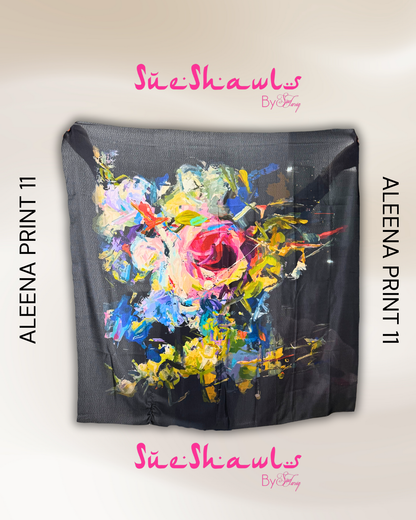 Aleena Premium cotton viole Printed Bawal