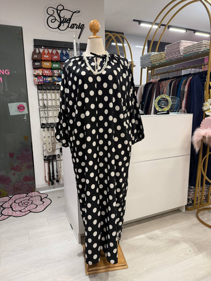 Eloise Polka Dot Raglan Dress