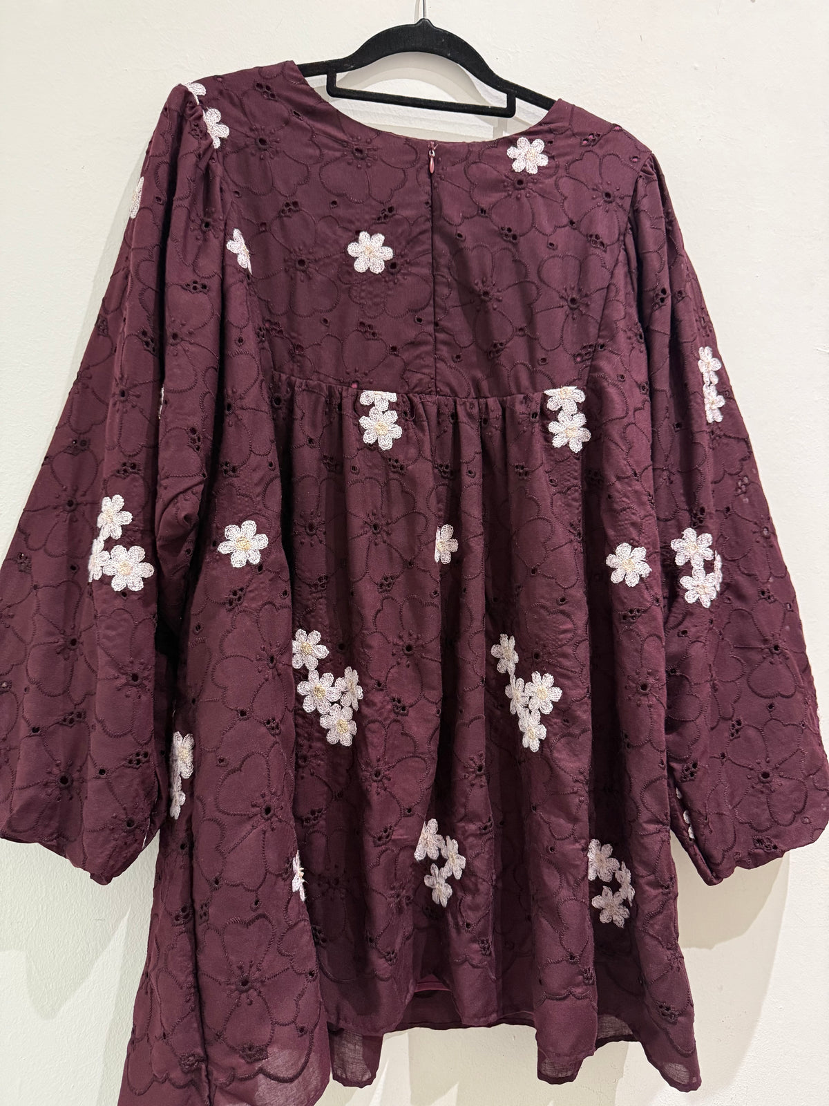 Zelora Cotton Eyelet Babydoll Top