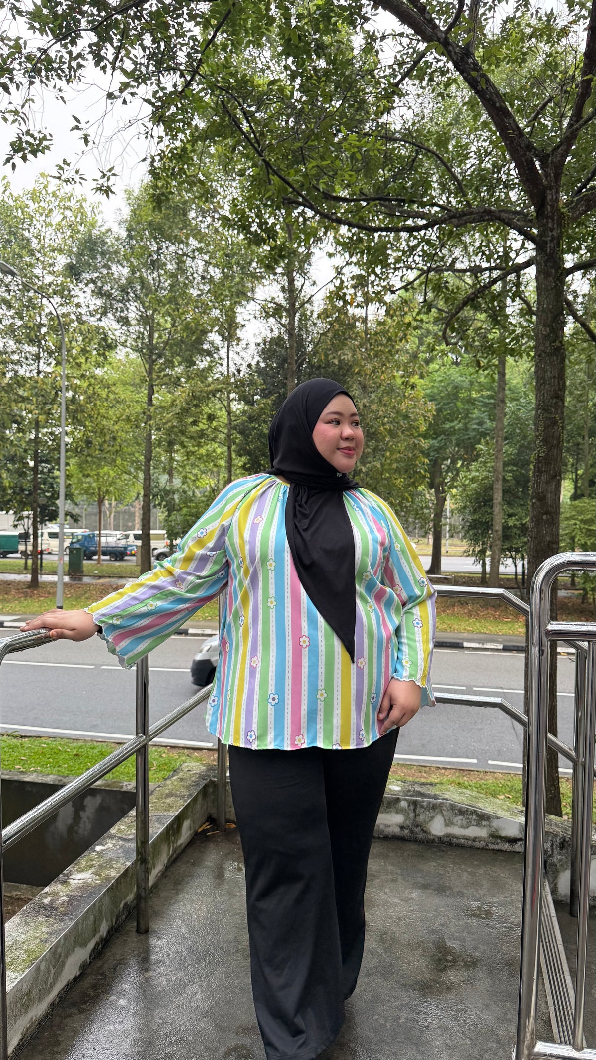 Beverly Printed Raglan Top