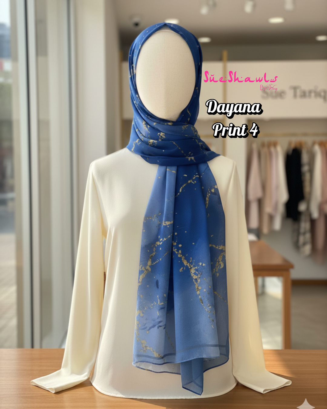 Dayana Printed 1.8M Shawl Premium Chiffon