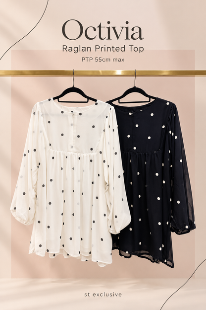 Octivia Polka Dot Babydoll Top