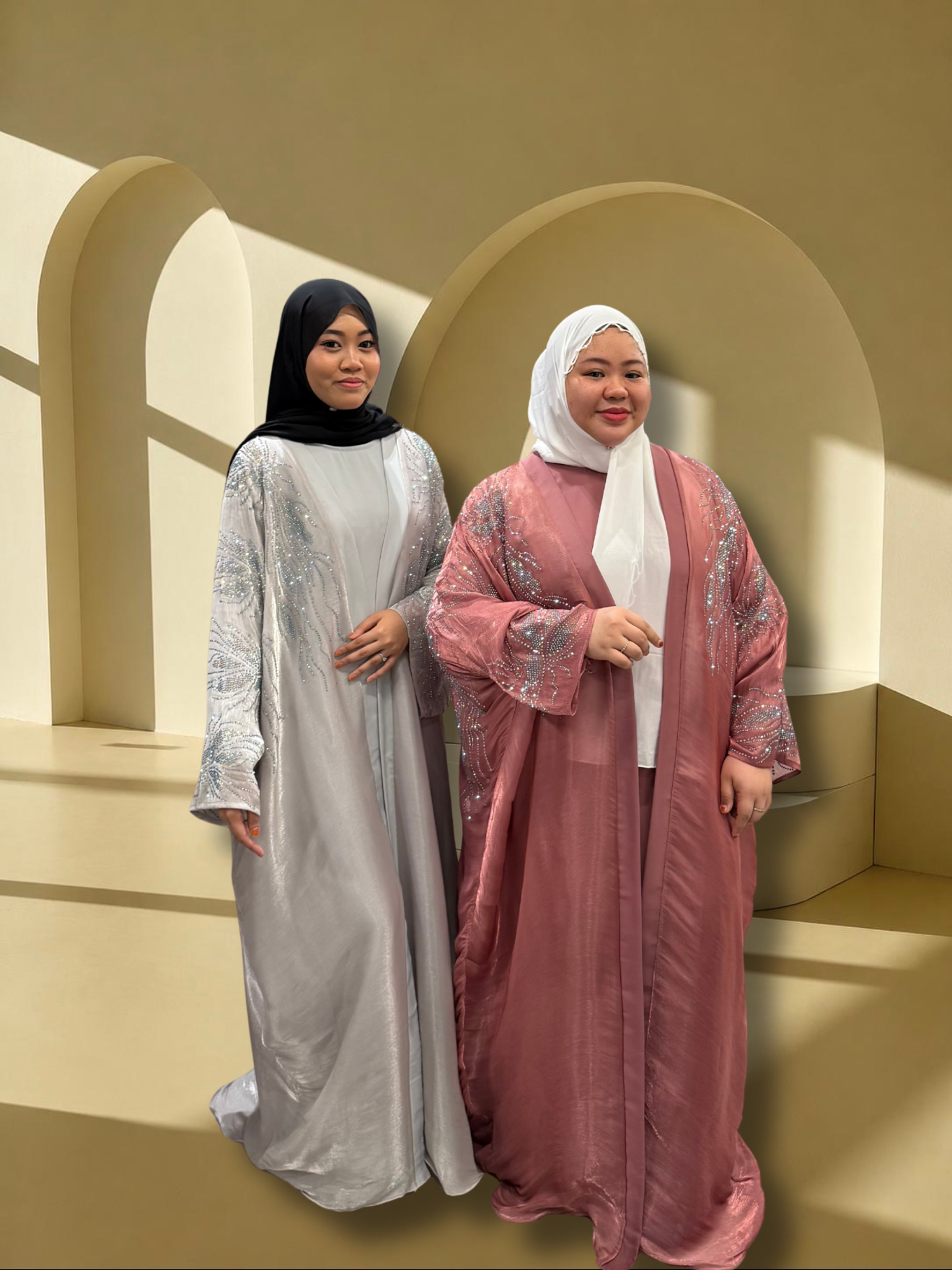 Abaya Alwiyah 2-piece Bling Dubai