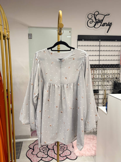 Jazlina Babydoll Printed Top