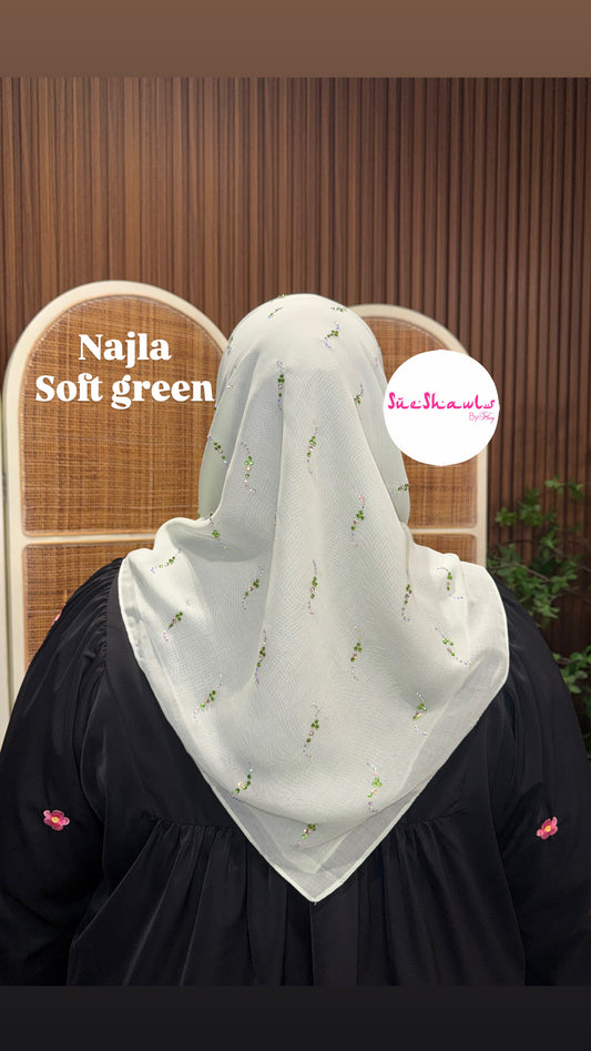 Najla Bawal Bling Wave Cotton Viole