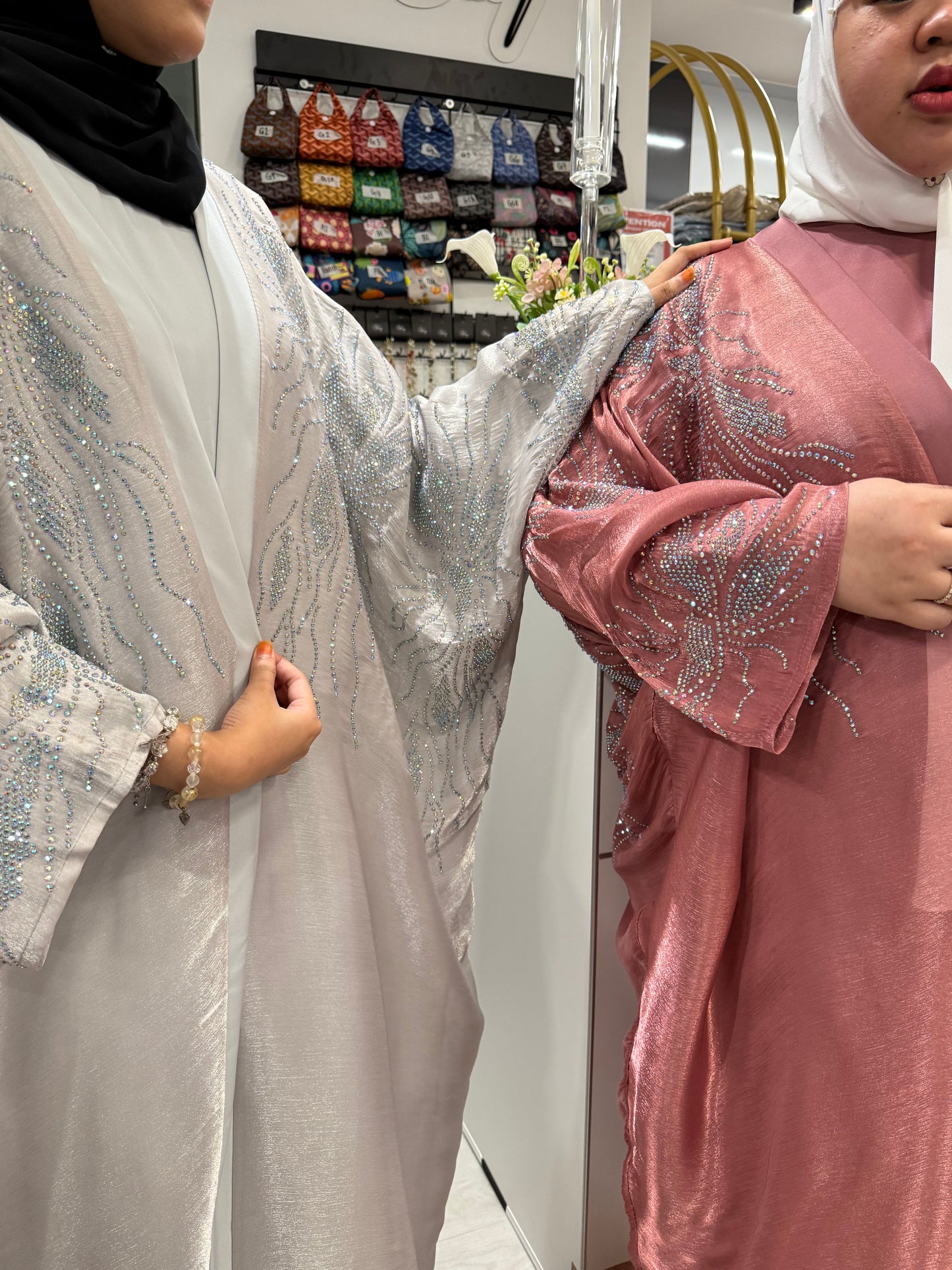 Abaya Alwiyah 2-piece Bling Dubai