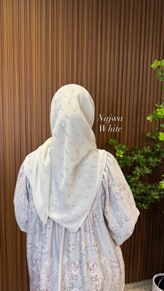 Najwa Bling Bawal Cotton Viole