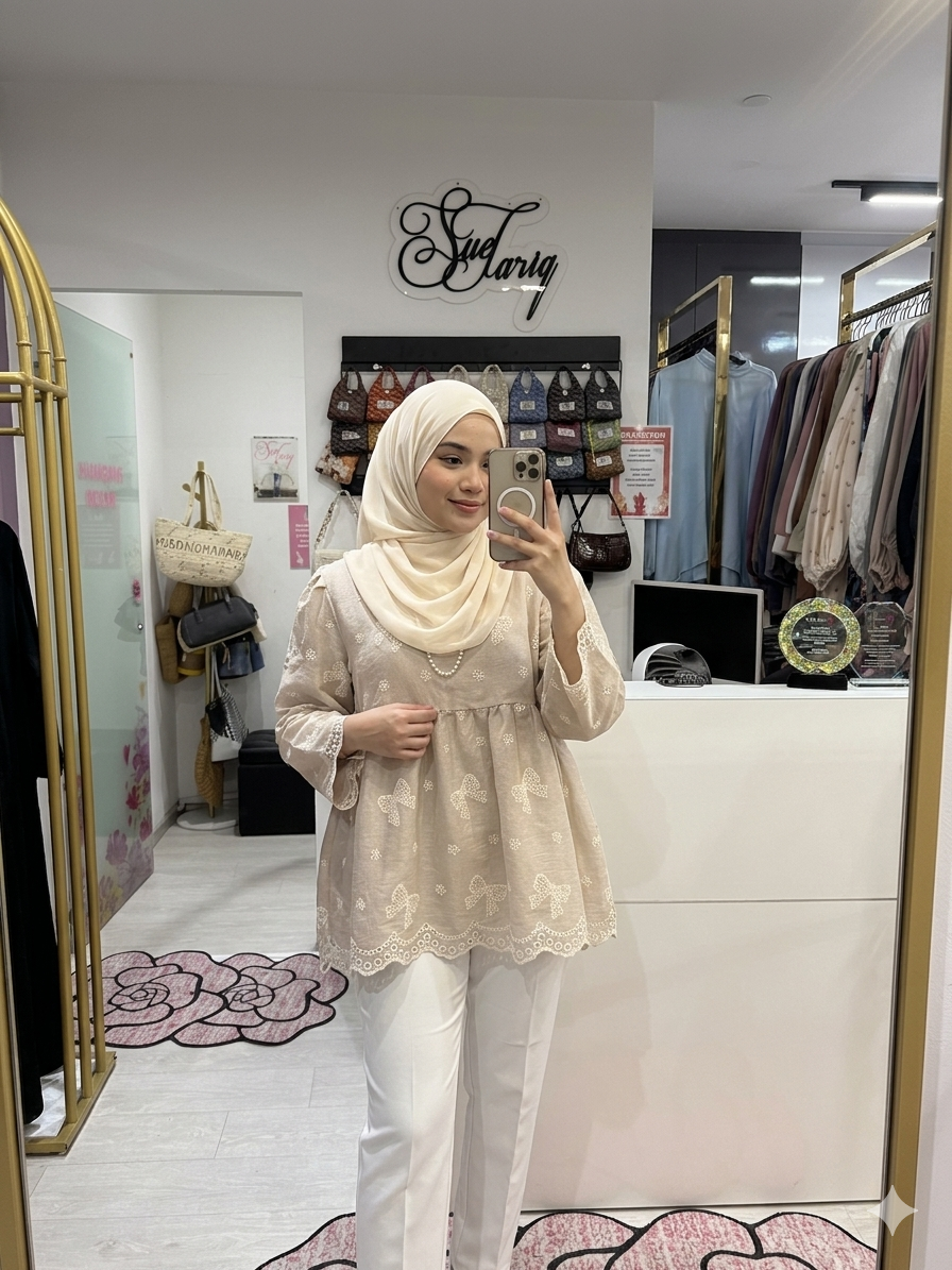 Maisara Babydoll Top Plus Size