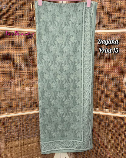 Dayana Printed 1.8M Shawl Premium Chiffon