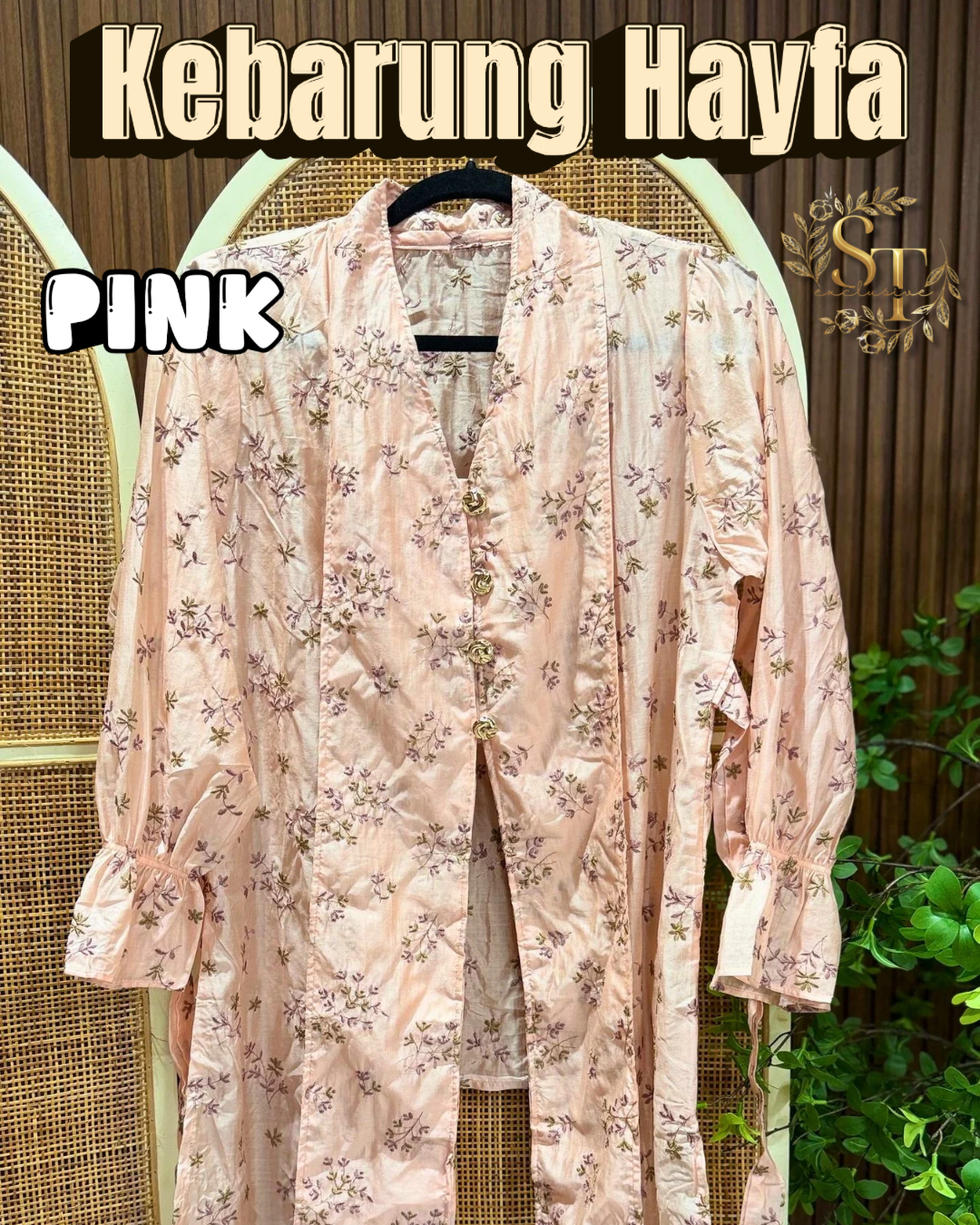 Kebarung Hayfa Premium Cotton Tie-back Top