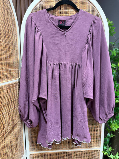 Aluna batwing Babydoll Crinkled