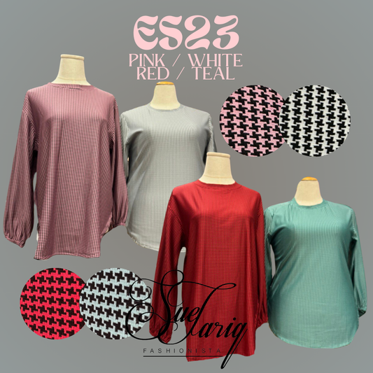 Houndstooth Top #ES23