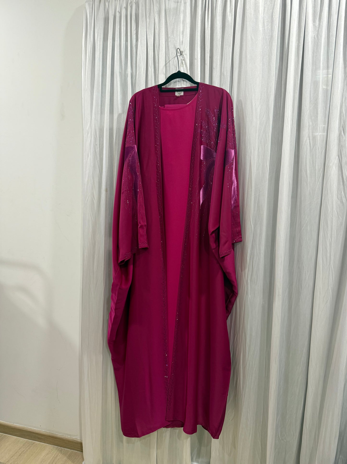 Abaya 2 piece Ribbon Fatin