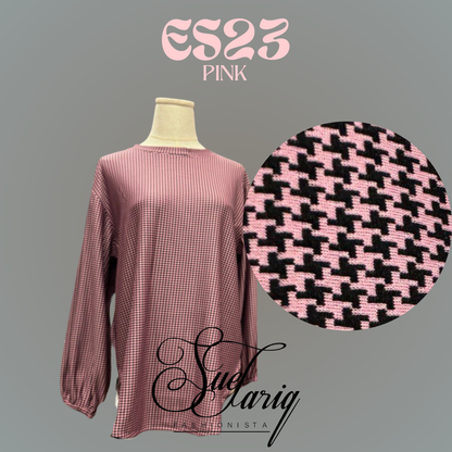 Houndstooth Top #ES23