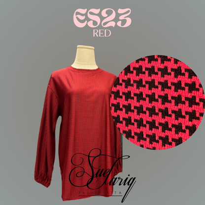 Houndstooth Top #ES23