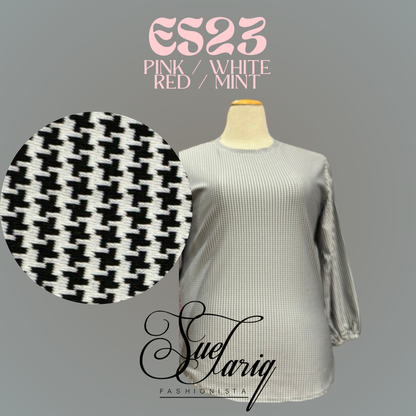 Houndstooth Top #ES23