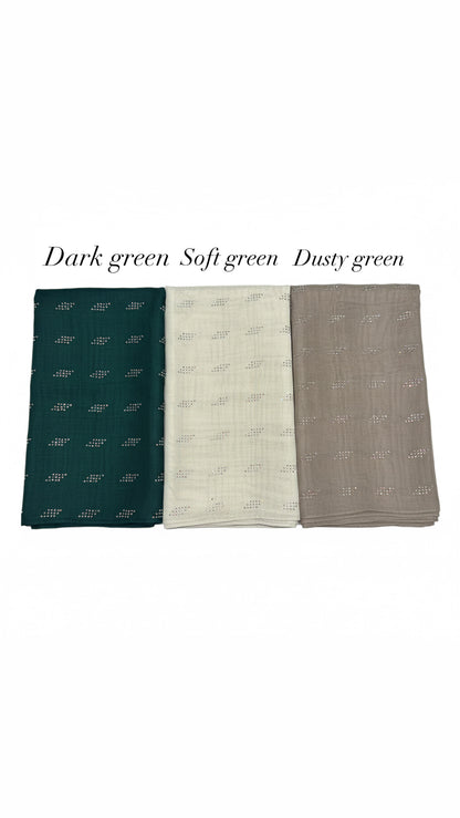 Najwa Bling Bawal Cotton Viole