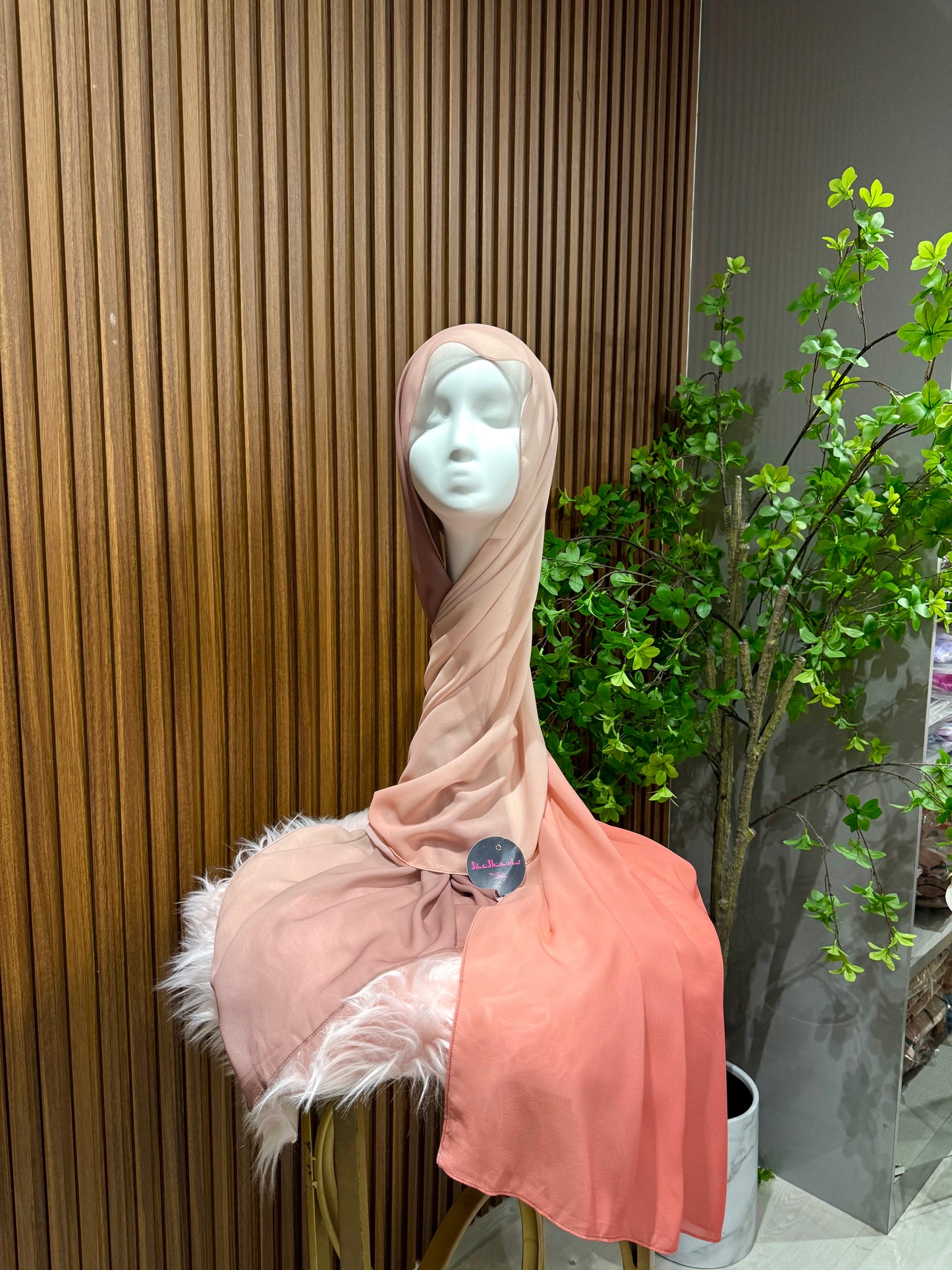Premium chiffon Ombre Shawl