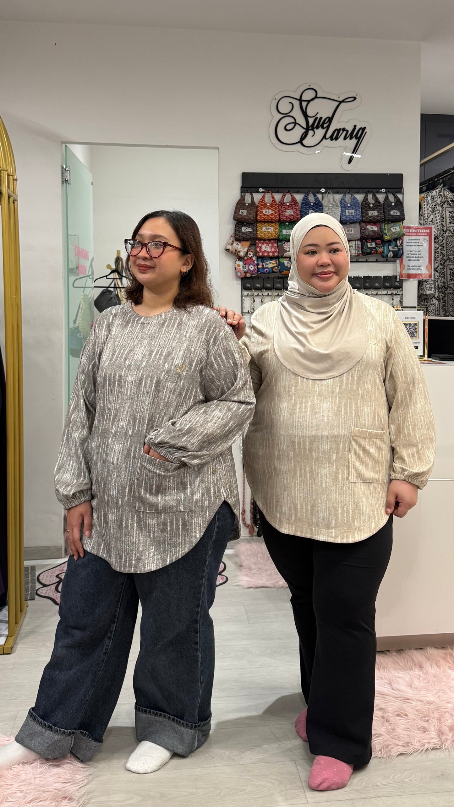 Natalie Batwing Top With Front Pocket